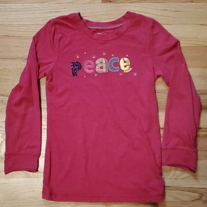 🍭Girls Oshkosh l/s dark pink shirt